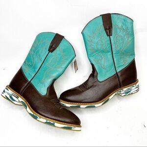 Cimarron | Green Crazy Western Boots